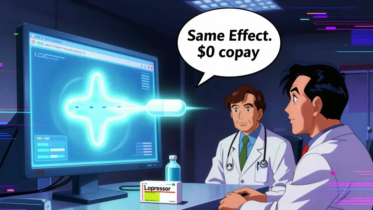 Generic pill defeats brand-name drug in VA e-health system with manga-style battle effect
